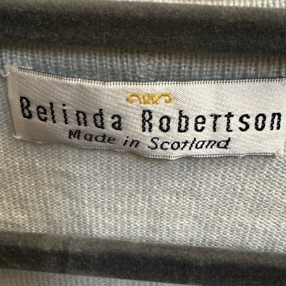BELINDA ROBERTSON VTG CASHMERE SILK VEST Gray Women's Sweater Vest SZ M Scotland - Picture 9 of 17